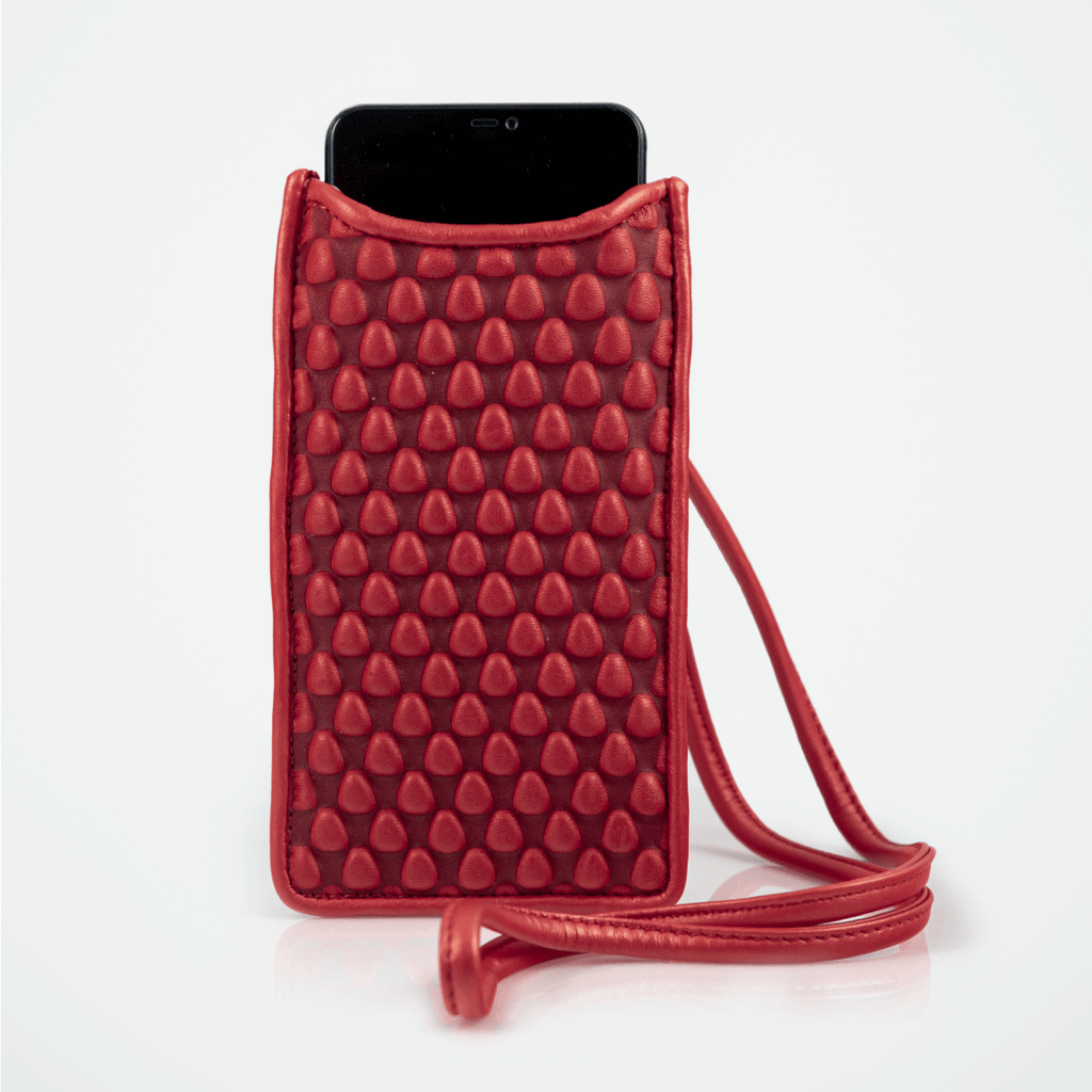 Spanish Nappa Leather Phone Cases With Leather String for easy use