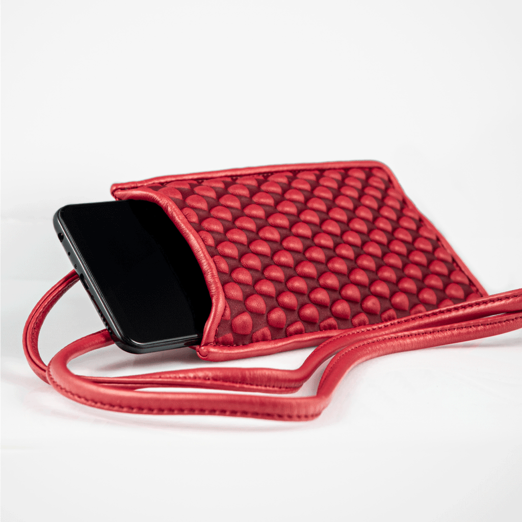 Spanish Nappa Leather Phone Cases With Leather String for easy use