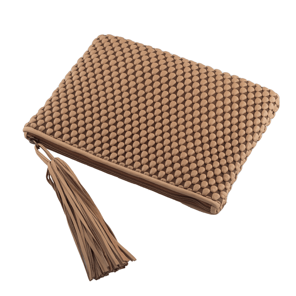 An envelope clutch which can double up as a stylish ipad sleeve made with Spanish Nappa Leather