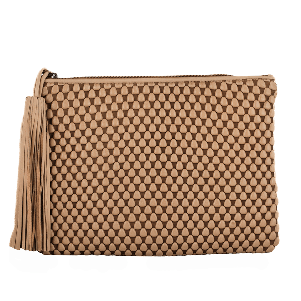 An envelope clutch which can double up as a stylish ipad sleeve made with Spanish Nappa Leather